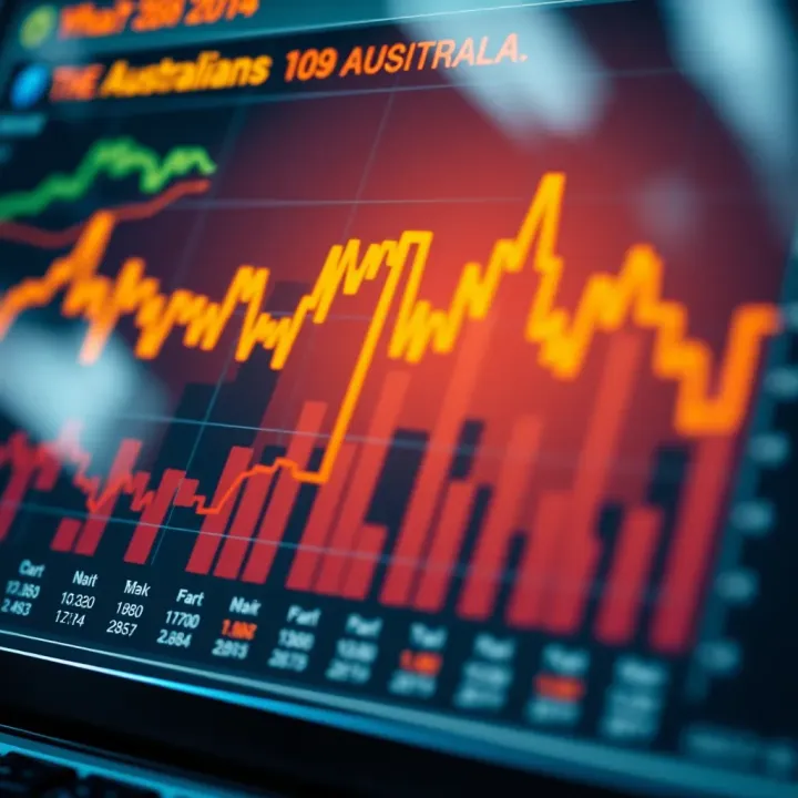 Graph showing recent trends of the Australian dollar against major currencies