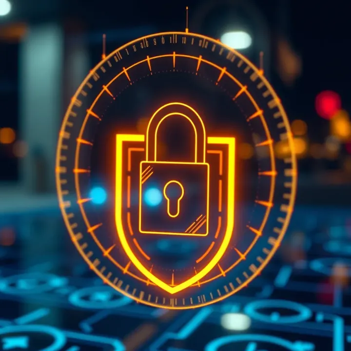 Secure digital lock symbol representing safety and protection on crypto exchanges
