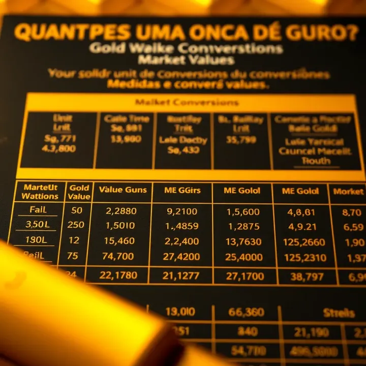 Quanto Pesa Uma Onça de Ouro? Medidas e Conversões Quanto Pesa Uma Onça de Ouro? Medidas e Conversões