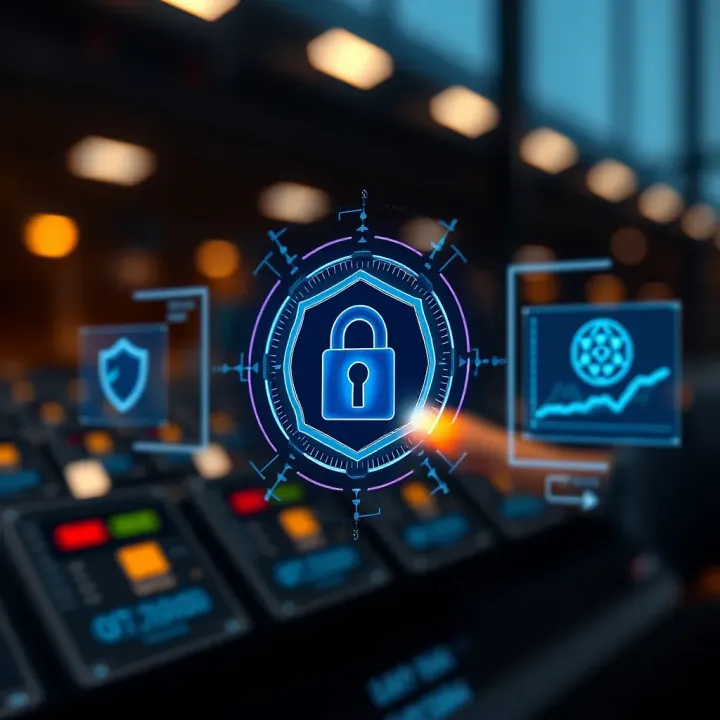 Visualization of key security features and benefits offered by IQ Option for investors