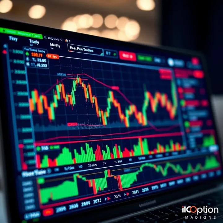 Fundamental Trading Strategies and Market Analysis Graph illustrating basic trading strategies and market trends on a digital trading platform