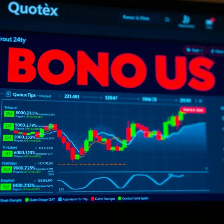 Chart showing tips and essential rules for maximizing bonuses on Quotex trading platform