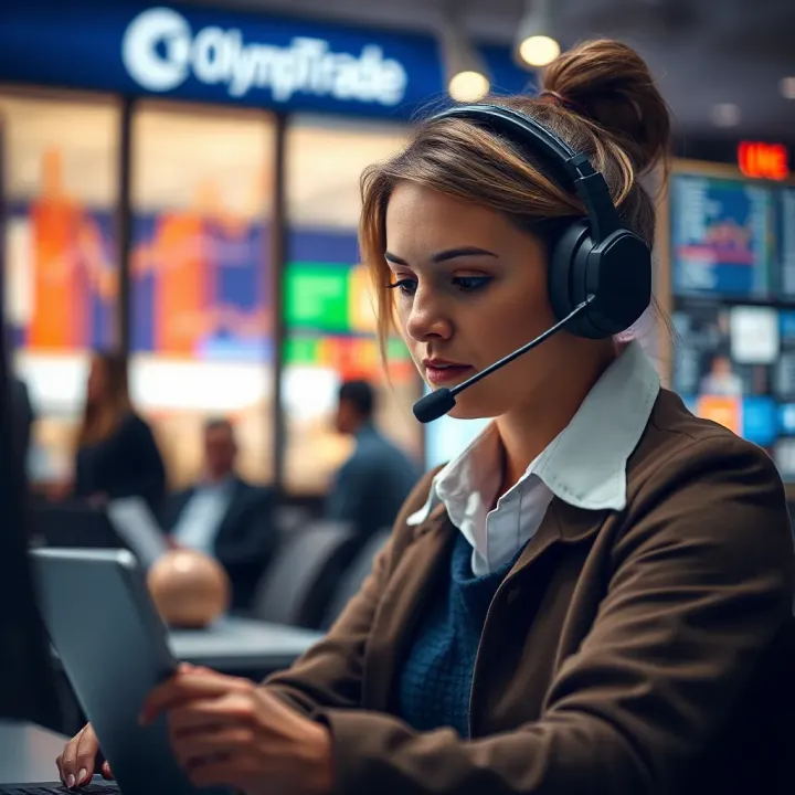 Customer support representative assisting with trading inquiries
