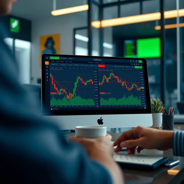 Screenshot showcasing popular online trading platforms available for options trading in Brazil