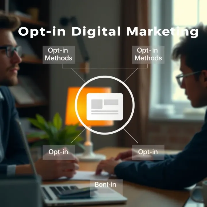 Diagram illustrating various types of opt-in methods in digital marketing campaigns