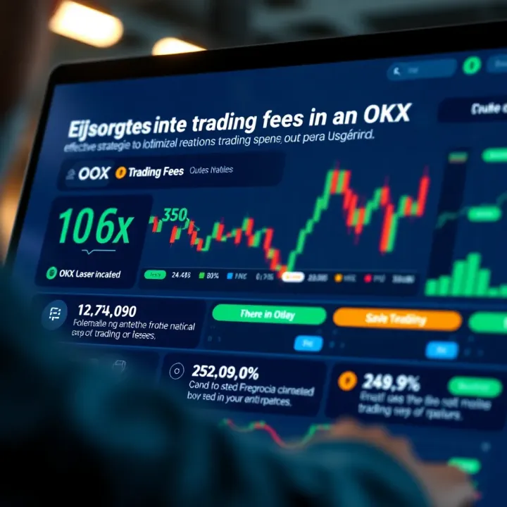Graphic showing strategies to optimize cryptocurrency trading costs on the OKX platform