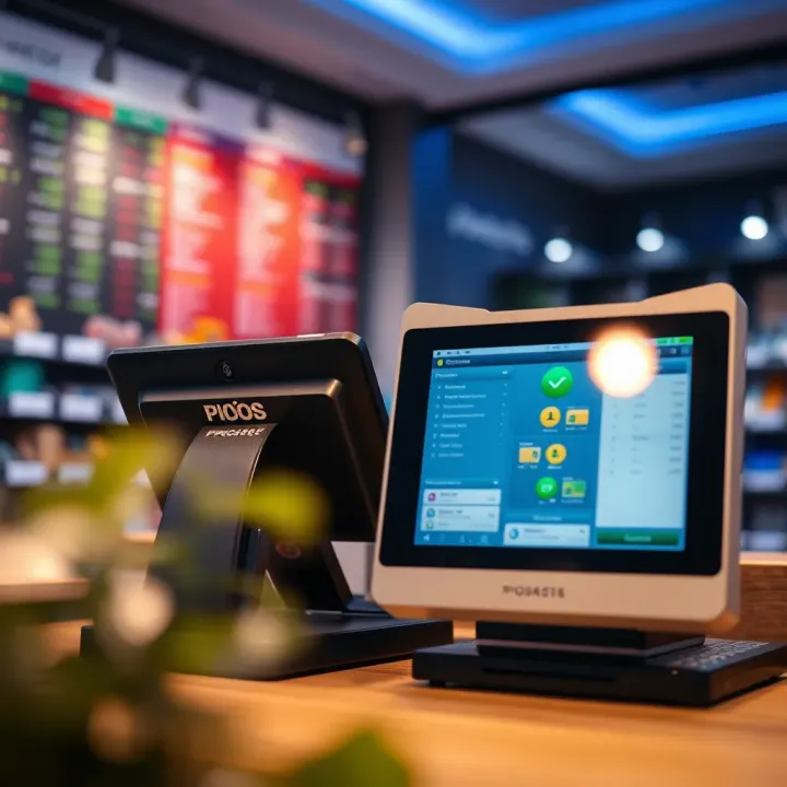 POS System Integration in Finance and Technology Digital interface illustrating POS system integration in financial and technological contexts