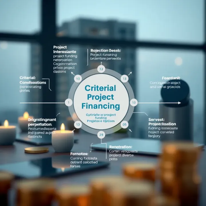 Diagram highlighting criteria and benefits of securing project funding through diverse sources