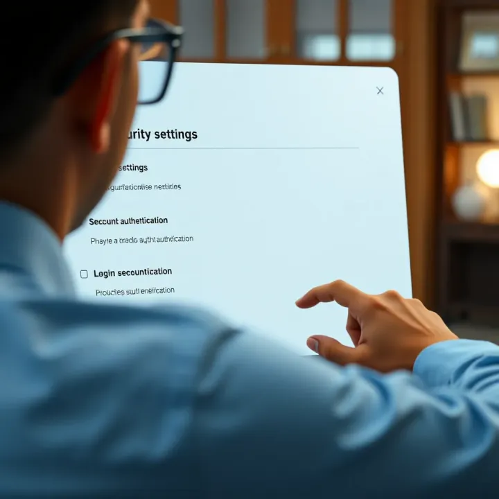 User navigating account security settings and two-factor authentication options on Quotex