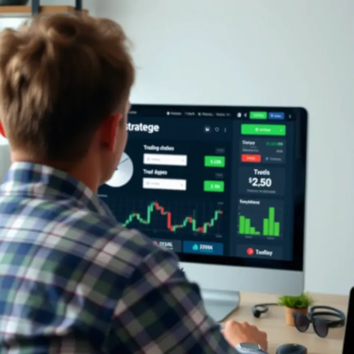 Visual representation of digital trading strategies and secure user registration process on Quotex Online