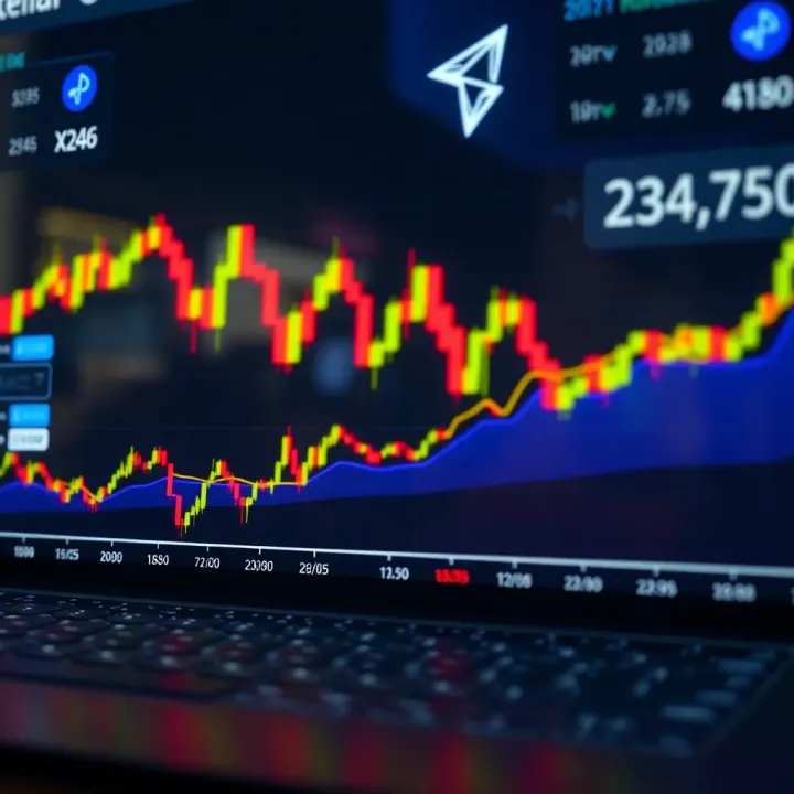 Stellar Cryptocurrency Price Trends and Market Influences Graph showing Stellar cryptocurrency price trends with market influence factors