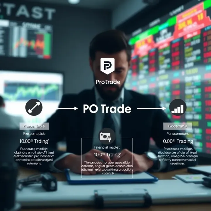 Diagram illustrating how Po Trade Brokers facilitate transactions in financial markets