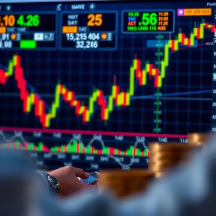 Illustration of financial charts and strategy planning for Forex investment